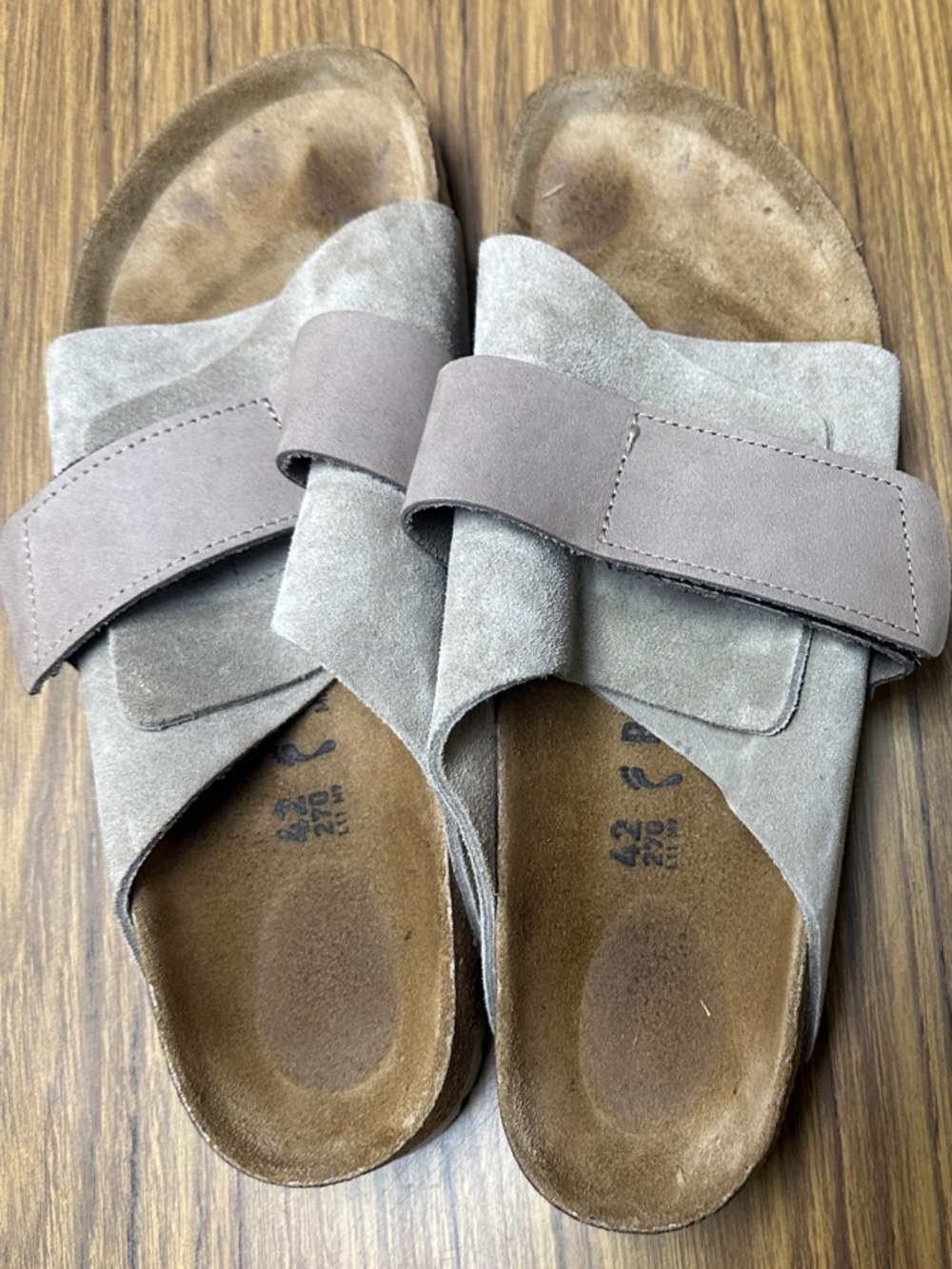 Birkenstock Kyoto Nubuck-Suede Leather size 42
